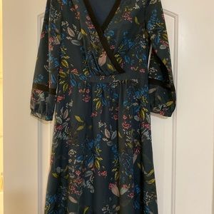 Banana republic maxi quarter sleeve dress